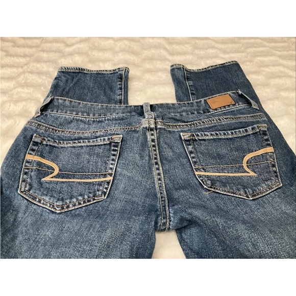 American Eagle Outfitters Women’s Artist Crop Denim Jeans Size 4 - Picture 7 of 10